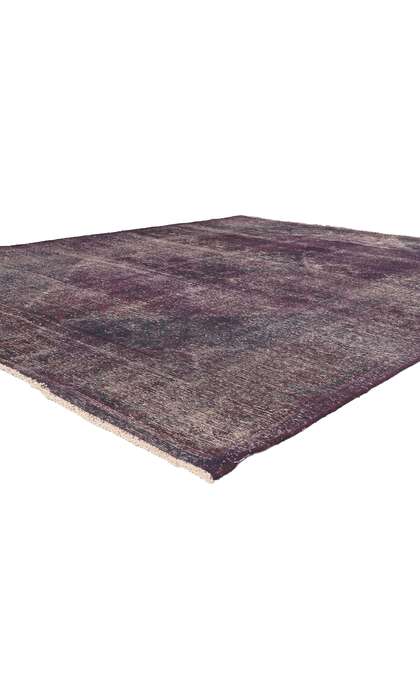 7 x  9 Vintage Turkish Purple Overdyed Rug 60685