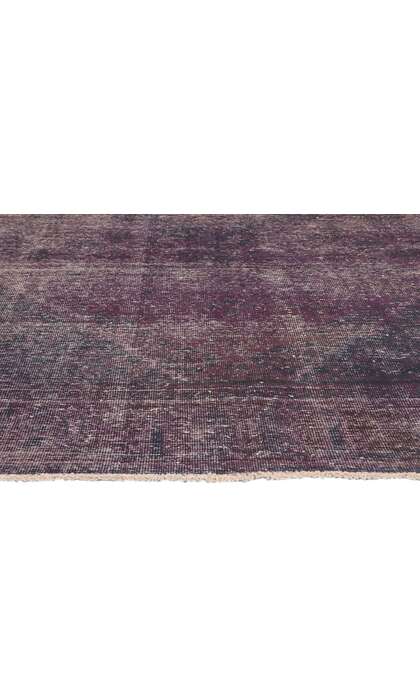 7 x  9 Vintage Turkish Purple Overdyed Rug 60685