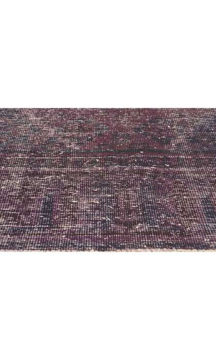 7 x  9 Vintage Turkish Purple Overdyed Rug 60685