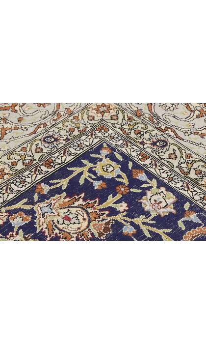 4 x 6 Vintage Turkish Silk Hereke Prayer Rug 77218