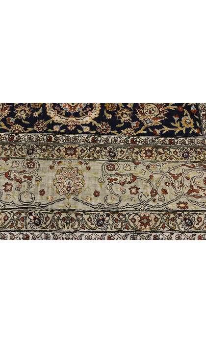 4 x 6 Vintage Turkish Silk Hereke Prayer Rug 77218