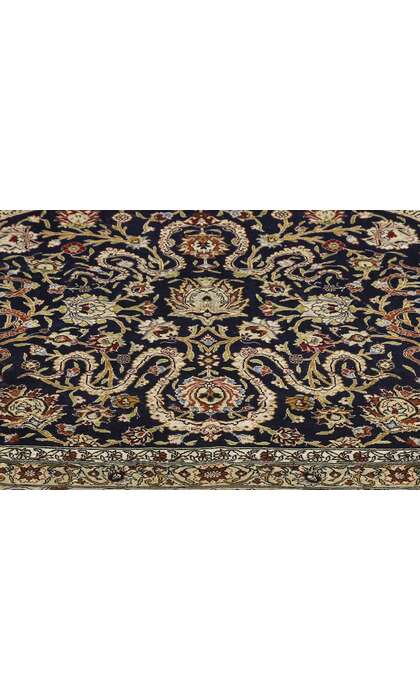 4 x 6 Vintage Turkish Silk Hereke Prayer Rug 77218