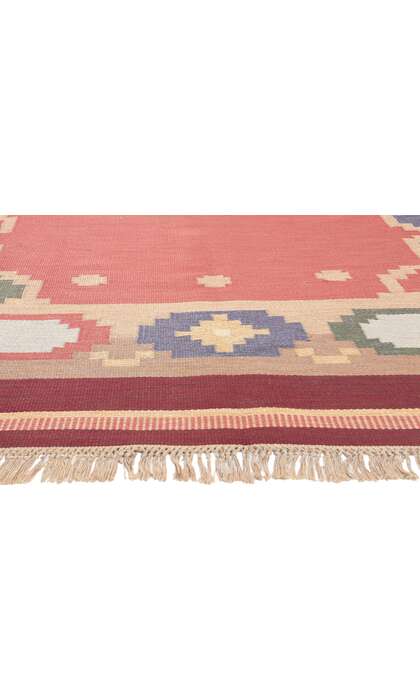 8 x 12 Anna Johanna Angstrom Vintage Swedish Rollakan Rug 77403