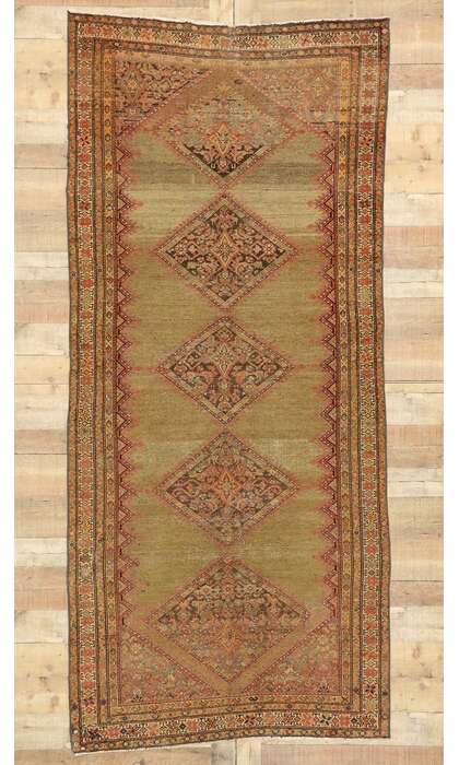 4 x 9 Antique Persian Malayer Rug 53062