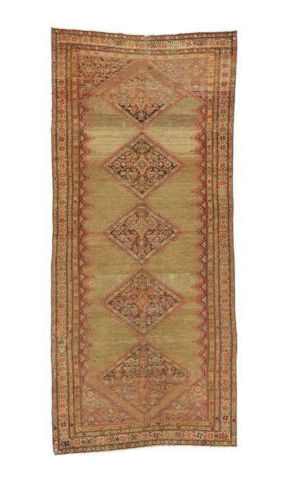 4 x 9 Antique Persian Malayer Rug 53062