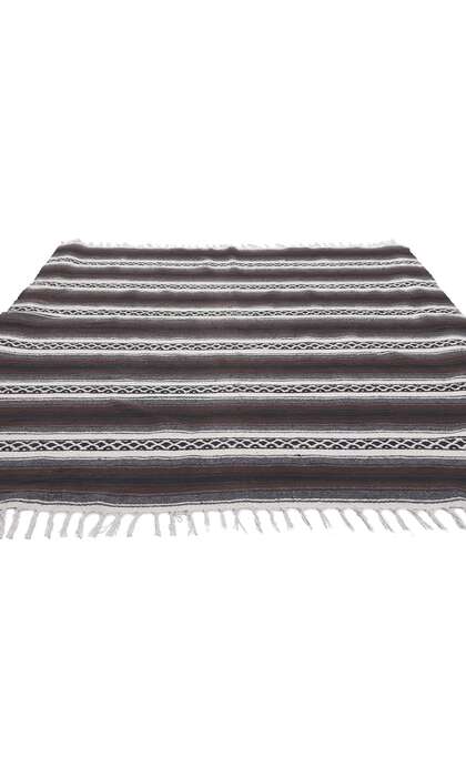 5 x 6 Modern Striped Indian Kilim Rug 78536