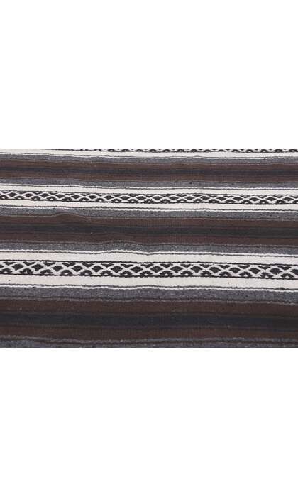 5 x 6 Modern Striped Indian Kilim Rug 78536