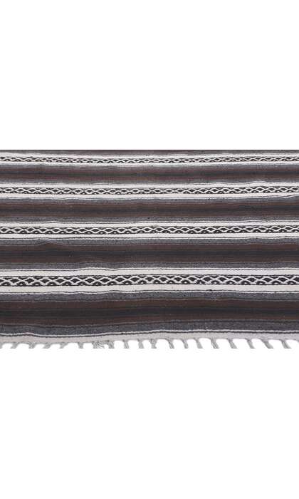 5 x 6 Modern Striped Indian Kilim Rug 78536