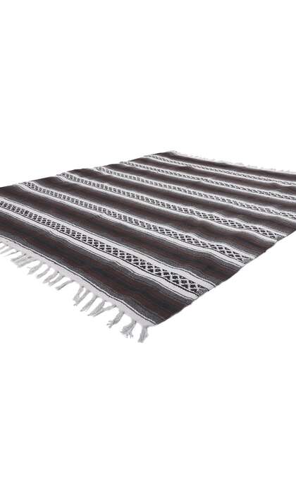 5 x 6 Modern Striped Indian Kilim Rug 78537