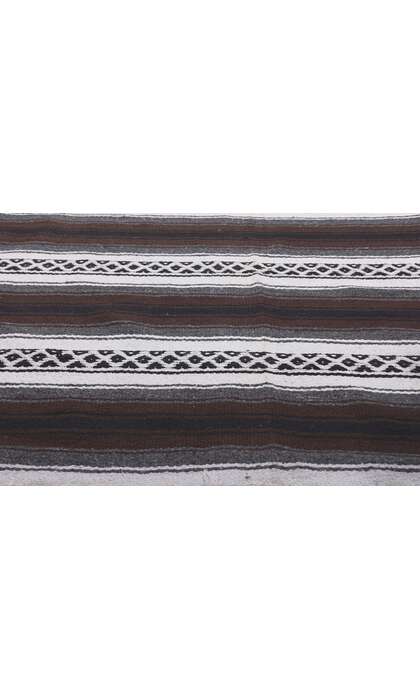 5 x 6 Modern Striped Indian Kilim Rug 78537