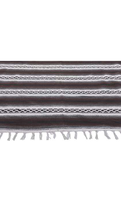 5 x 6 Modern Striped Indian Kilim Rug 78537