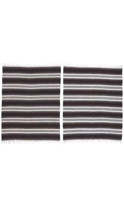 5 x 6 Modern Striped Indian Kilim Rug 78536