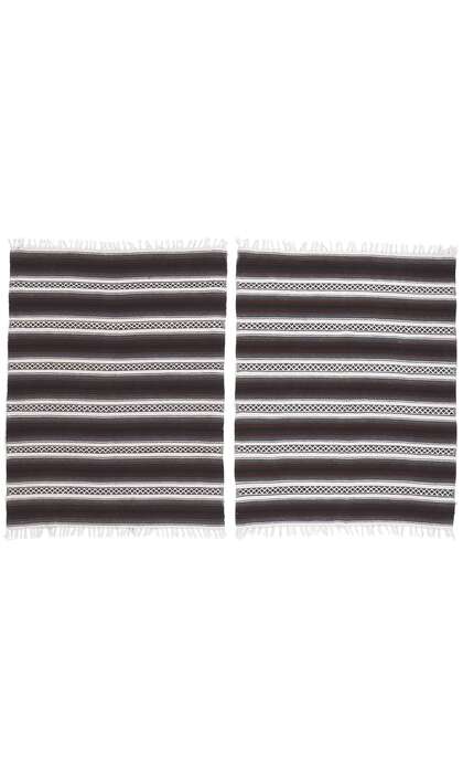 5 x 6 Modern Striped Indian Kilim Rug 78537