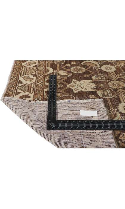 4 x 7 Antique Brown Persian Malayer Rug 60971