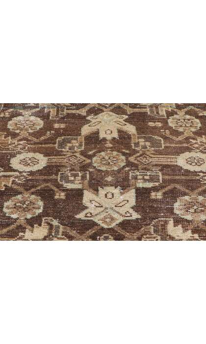 4 x 7 Antique Brown Persian Malayer Rug 60971