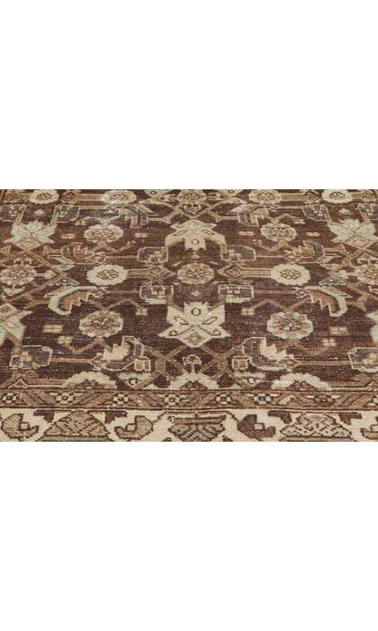 4 x 7 Antique Brown Persian Malayer Rug 60971