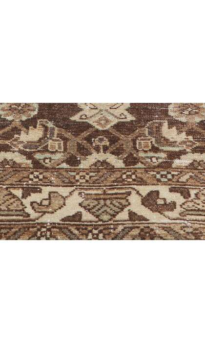 4 x 7 Antique Brown Persian Malayer Rug 60971