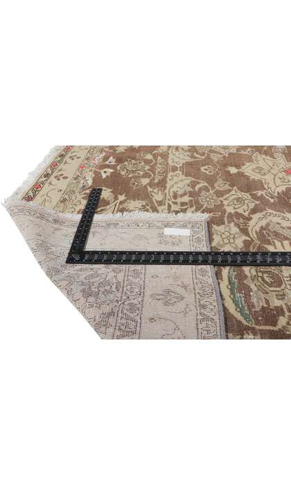 7 x 12 Antique-Worn Persian Feridan Rug 60961