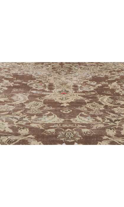 7 x 12 Antique-Worn Persian Faridan Rug 60961