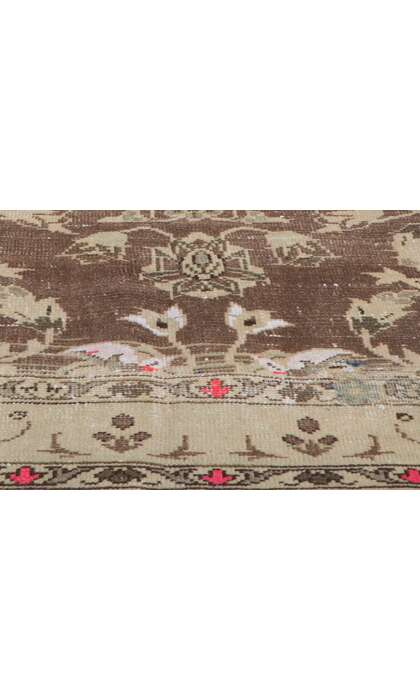 7 x 12 Antique-Worn Persian Feridan Rug 60961