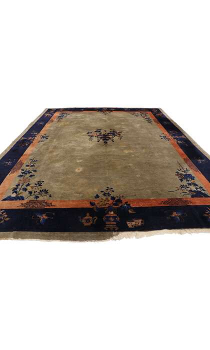 9 x 11 Antique Chinese Peking Rug 78126