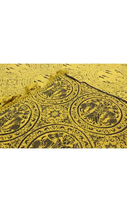 8 x 9 Antique Mexican Blanket Textile 72747