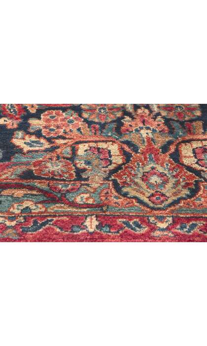 9 x 12 Antique Persian Sarouk Rug 73369