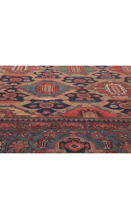 ​11 x 19 Oversized Antique Persian Bibikabad Hamadan Rug 78334
