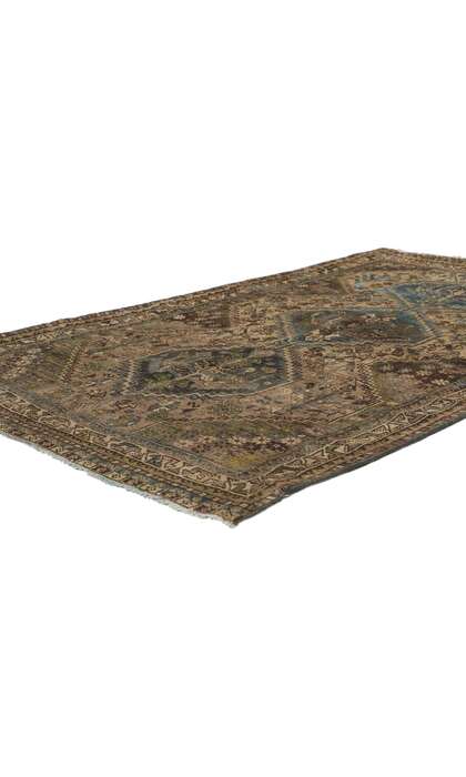 4 x 5 Antique Persian Hamadan Rug 60995