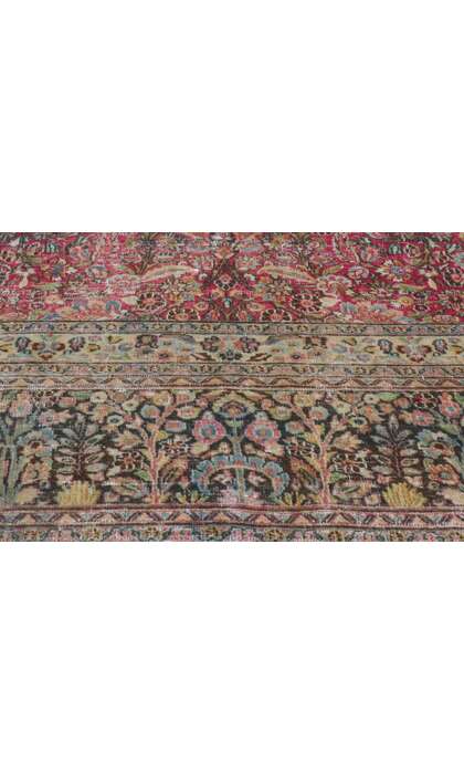 12 x 19 Antique-Worn Persian Khorassan Rug 61022