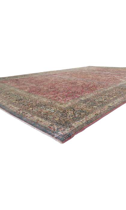 12 x 19 Antique-Worn Persian Khorassan Rug 61022