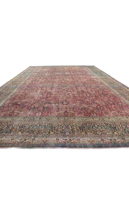 12 x 19 Antique-Worn Persian Khorassan Rug 61022