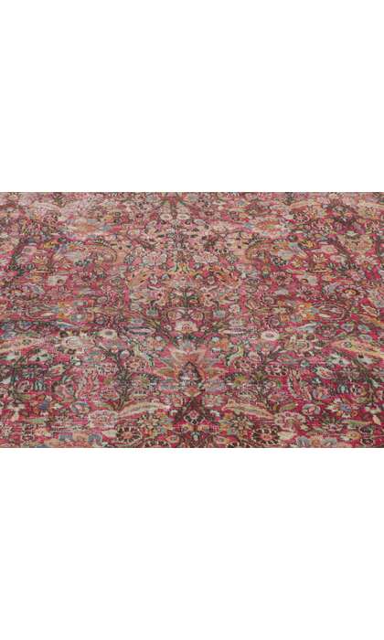 12 x 19 Antique-Worn Persian Khorassan Rug 61022