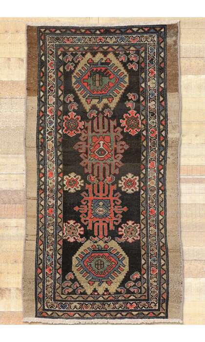 3 x 6 Antique Persian Nahavand Hamadan Rug 72610