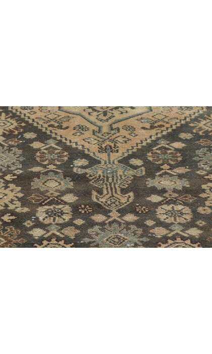 7 x 10 Earth-Tone Vintage Persian Hamadan Rug 61007