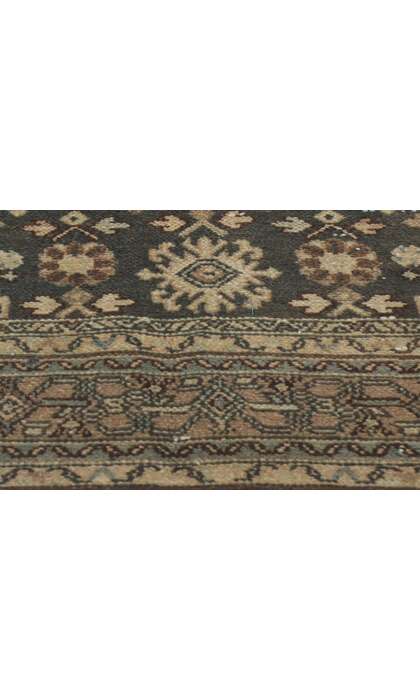7 x 10 Earth-Tone Vintage Persian Hamadan Rug 61007