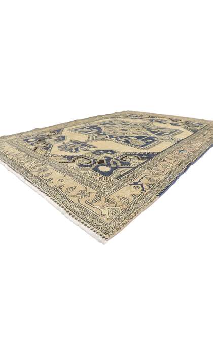 7 x 10 Distressed Antique Persian Viss Rug 60943