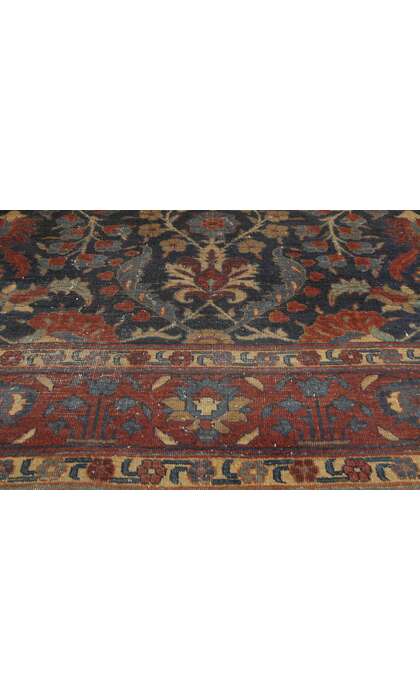 6 x 9 Antique-Worn Persian Tabriz Rug 77170