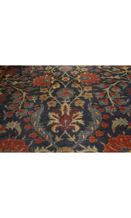 6 x 9 Antique-Worn Persian Tabriz Rug 77170