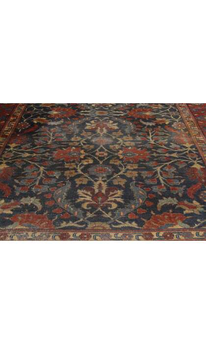 6 x 9 Antique-Worn Persian Tabriz Rug 77170