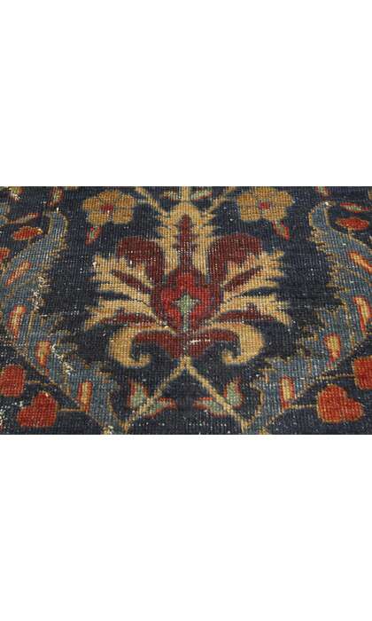 6 x 9 Antique-Worn Persian Tabriz Rug 77170