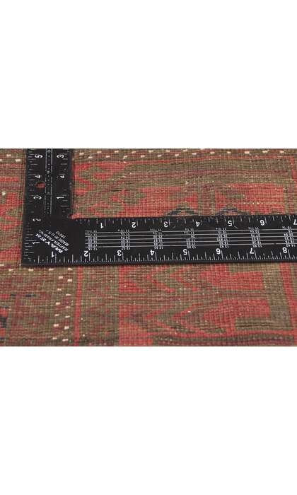 ​4 x 12 Antique Turkoman Afghan Rug Runner 78673