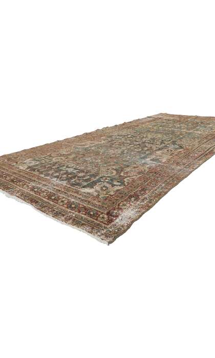 5 x 10 Antique-Worn Persian Malayer Rug 60956