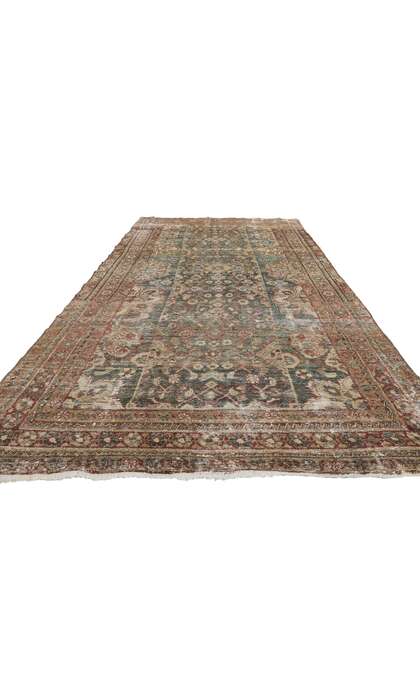 5 x 10 Antique-Worn Persian Malayer Rug 60956