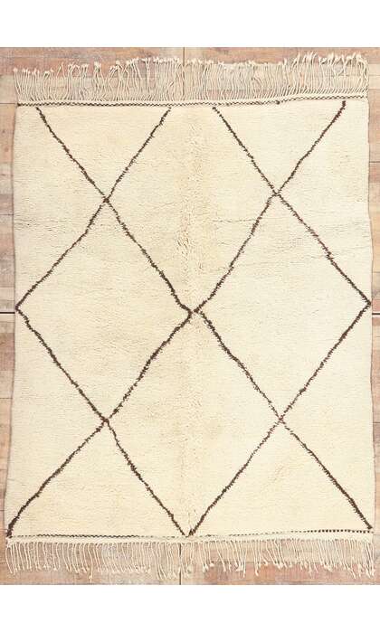 5 x 6 Modern Moroccan Beni Ourain Rug 20767