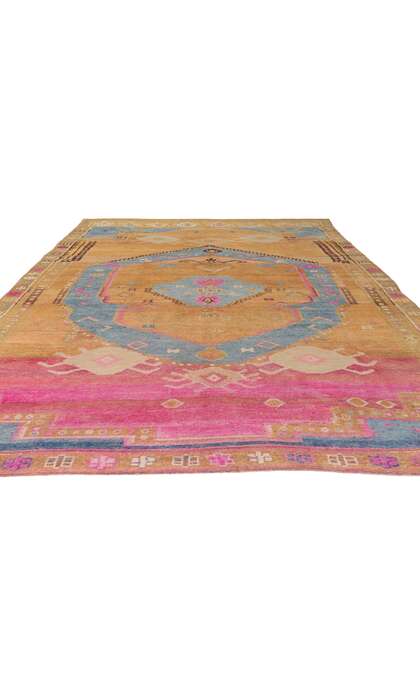 8 x 14 Vintage Turkish Kars Rug 53787
