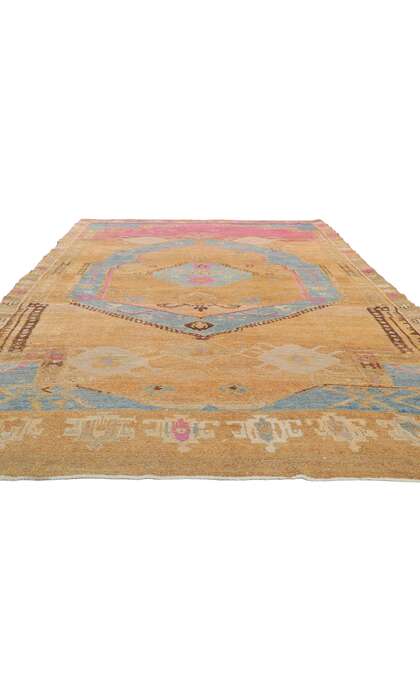 8 x 14 Vintage Turkish Kars Rug 53787