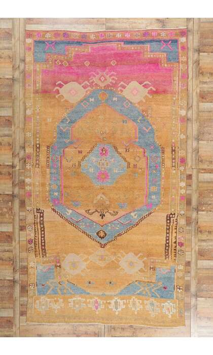 8 x 14 Vintage Turkish Kars Rug 53787