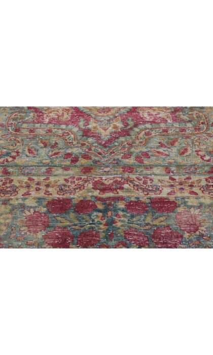 6 x 11 Antique-Worn Persian Kerman Rug 61013