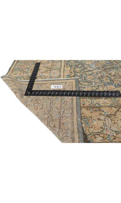 9 x 13 Antique-Worn Persian Kerman Rug 53765